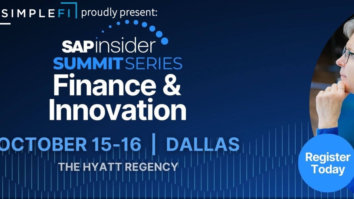 SimpleFi Solutions featured at SAP Insider Finance & Innovation Summit